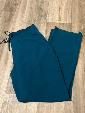 Mandala Teal Scrub Pants